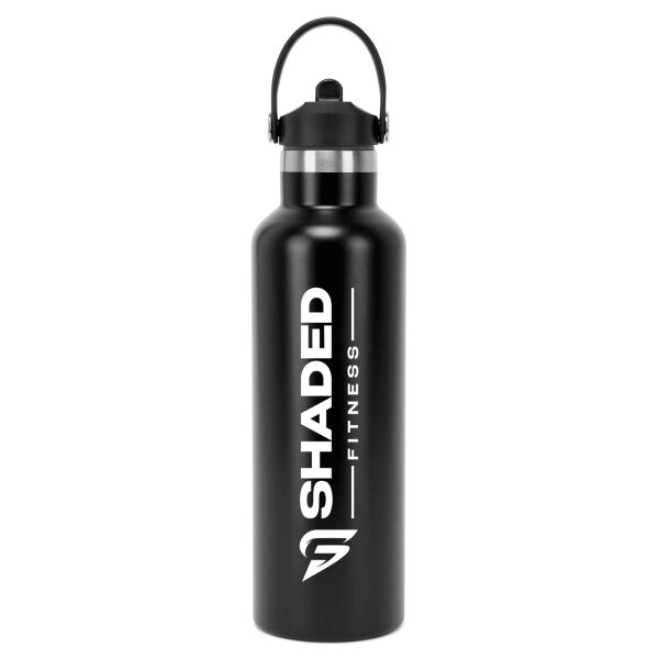 Shaded Fitness  - Vacuum sports water bottle with flip-up straw Thumbnail